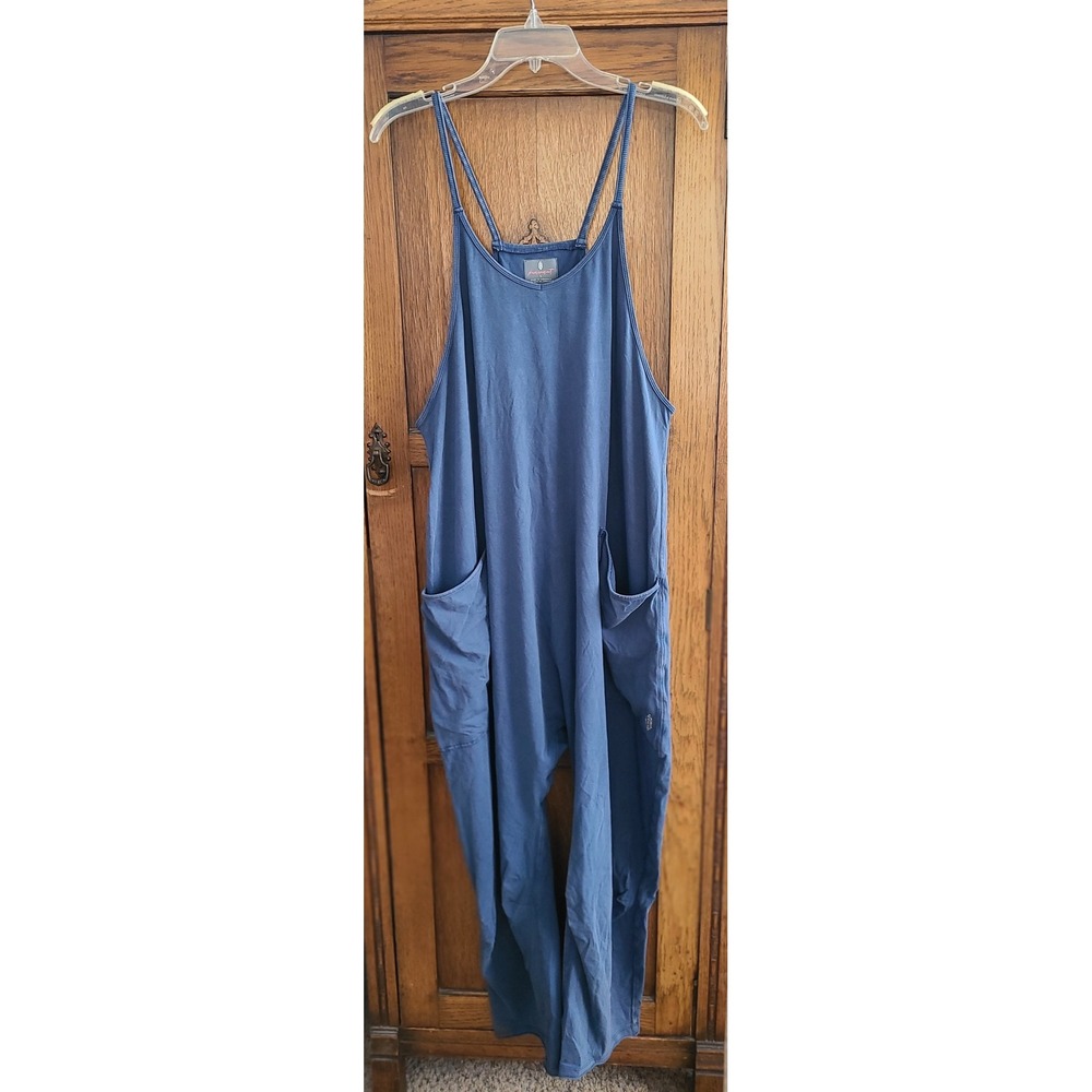 FP Movement Hot Shot One Piece Blue Slouchy Jumpsuit Large OB1105479